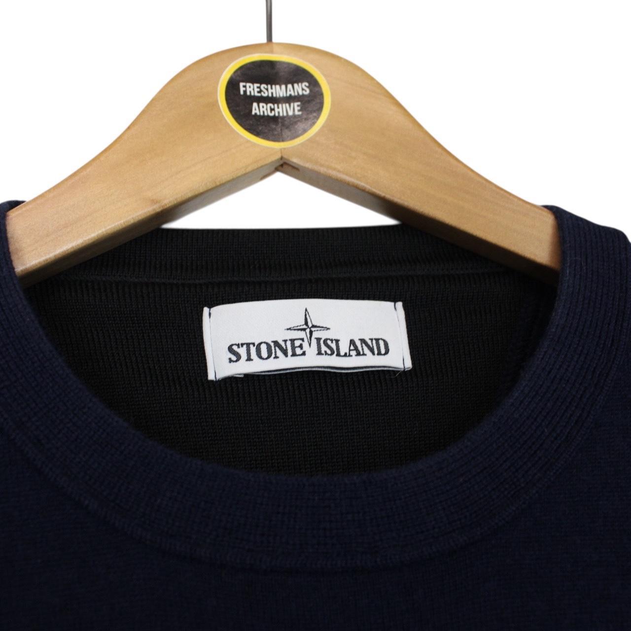 Stone Island AW 2016 Navy Blue Wool Knit Jumper