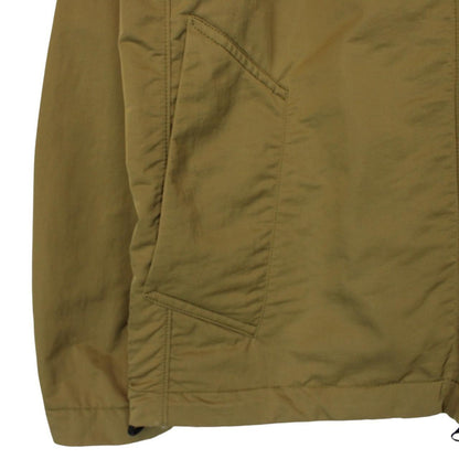 Stone Island SS 2023 Tan Brown Hyper Dense Nylon Raso Full Zip Jacket