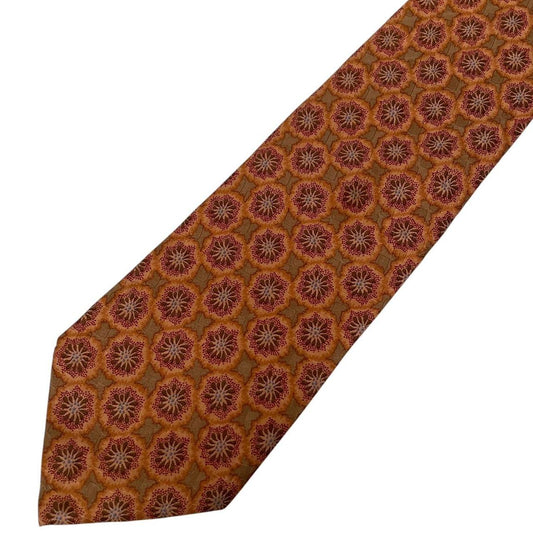 Ermenegildo Zegna Orange Silk Tie