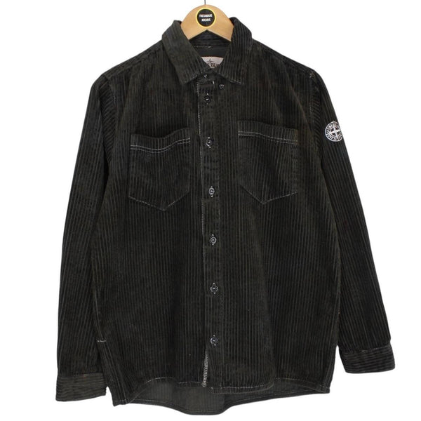 Stone Island SS 2020 Brown Long Sleeve Jumbo Corduroy Shirt