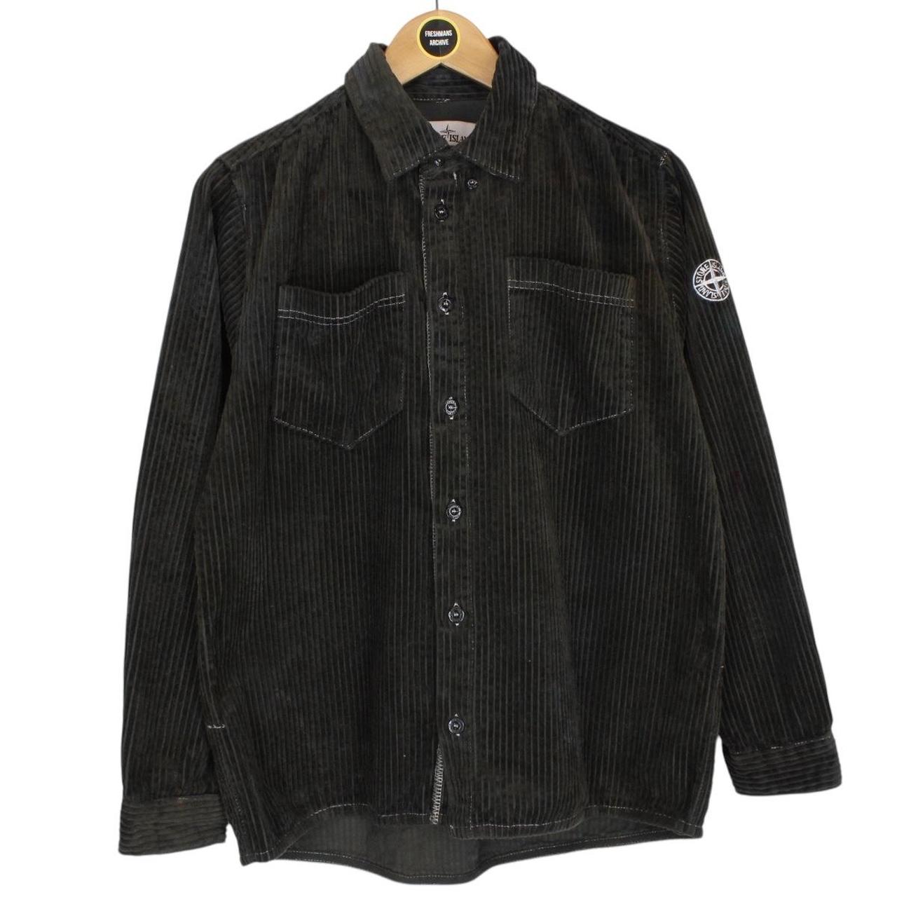 Stone Island SS 2020 Brown Long Sleeve Jumbo Corduroy Shirt