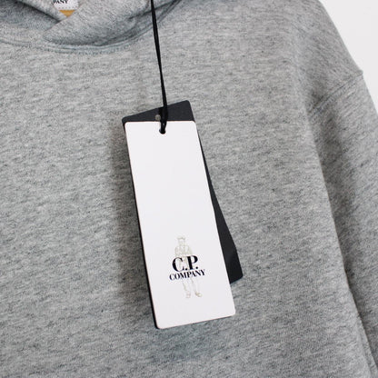 CP Company Grey Micro Lens Diagonal Raised Cotton Hoodie