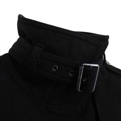 Burberry Brit Black Cashmere Wool Blend Coat