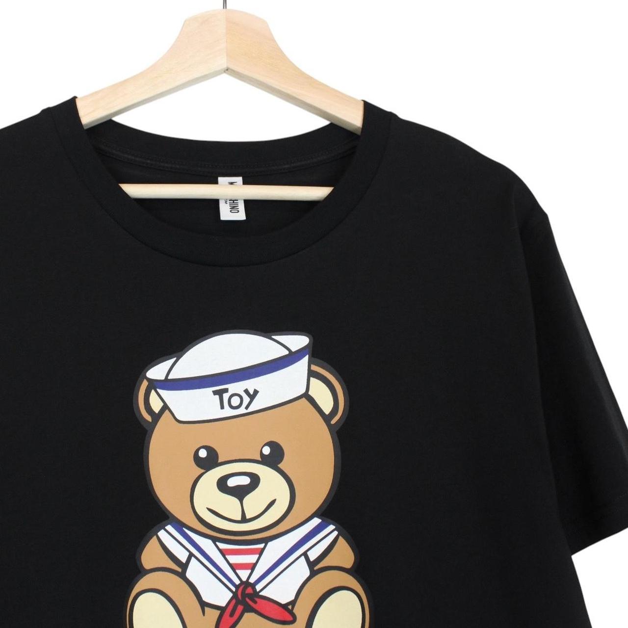 Moschino Black Short Sleeve Sailor Teddy Bear Print T-Shirt