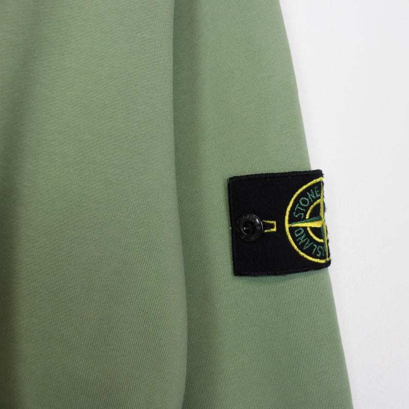 Stone Island Green Cotton Sweatshirt Jumper