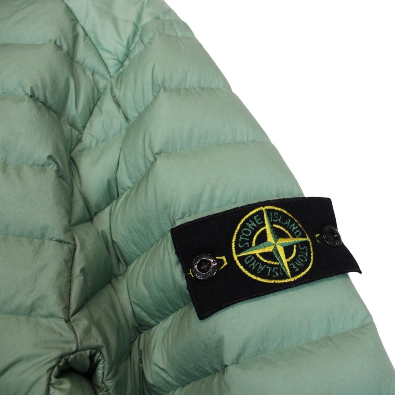Stone Island AW 2022 Loom Woven Chambers R-Nylon Green Down Jacket
