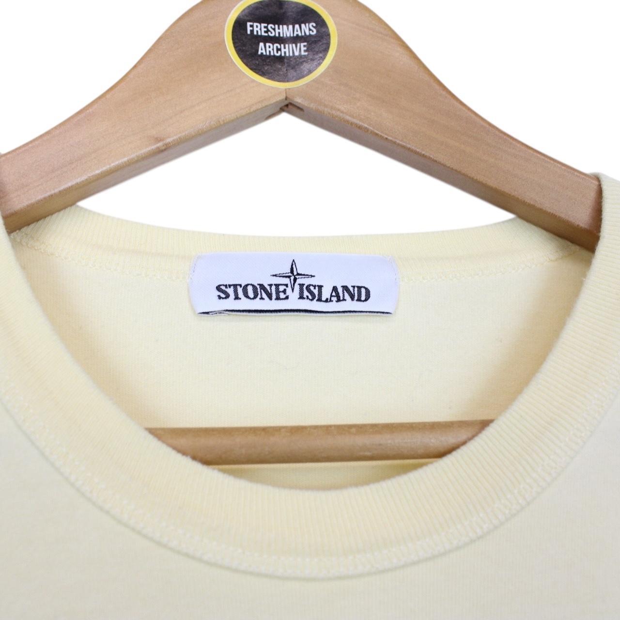 Stone Island AW 2020 Yellow Cotton Sweatshirt Jumper