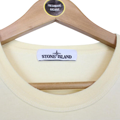 Stone Island AW 2020 Yellow Cotton Sweatshirt Jumper
