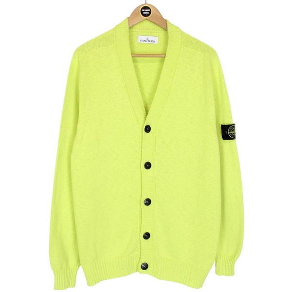 Stone Island SS 2021 Green Cotton Knit Cardigan Jumper
