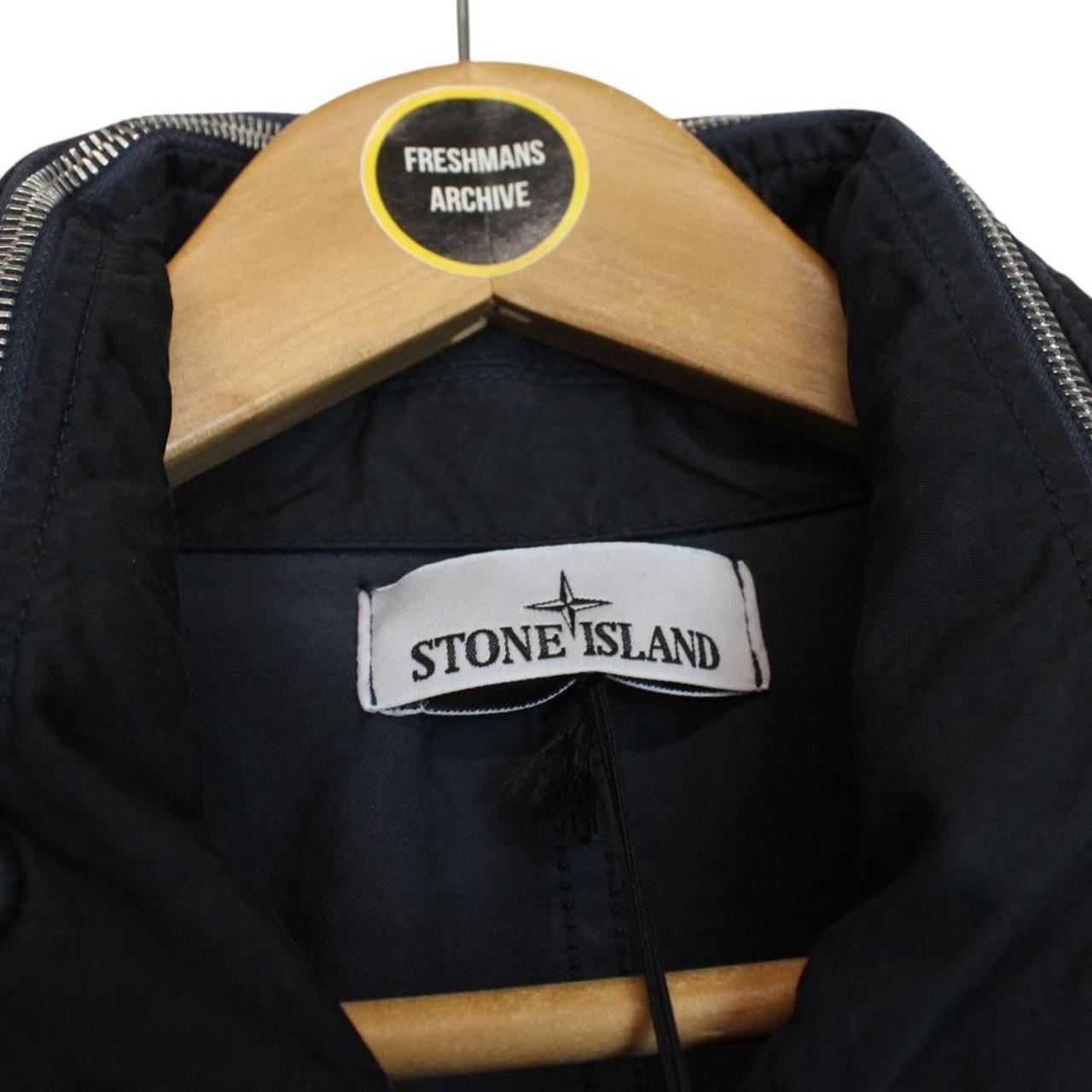 Stone Island SS 2023 Navy Blue Cupro Cotton Twill-TC Jacket