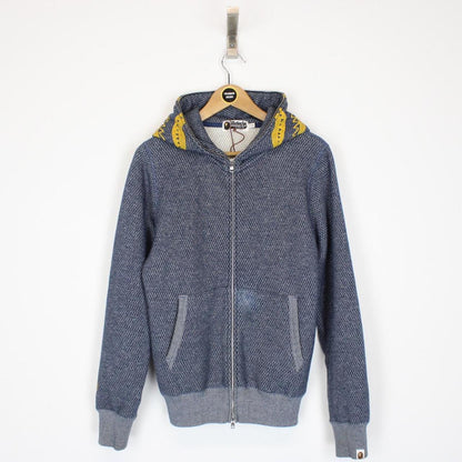 Bape Blue Full Zip WGM Shark Hoodie Jumper