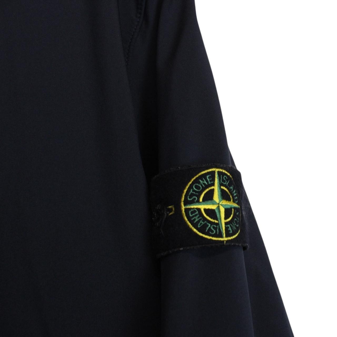 Stone Island SS 2019 Navy Blue Light Soft Shell-R Full Zip Jacket
