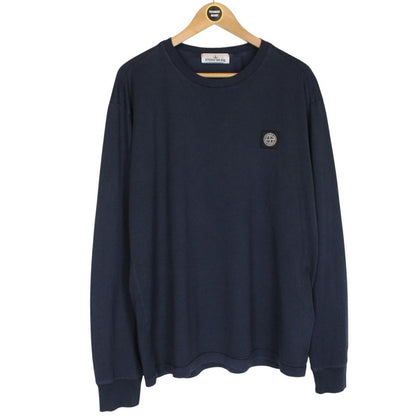 Stone Island AW 2022 Navy Blue Long Sleeve Compass T-Shirt