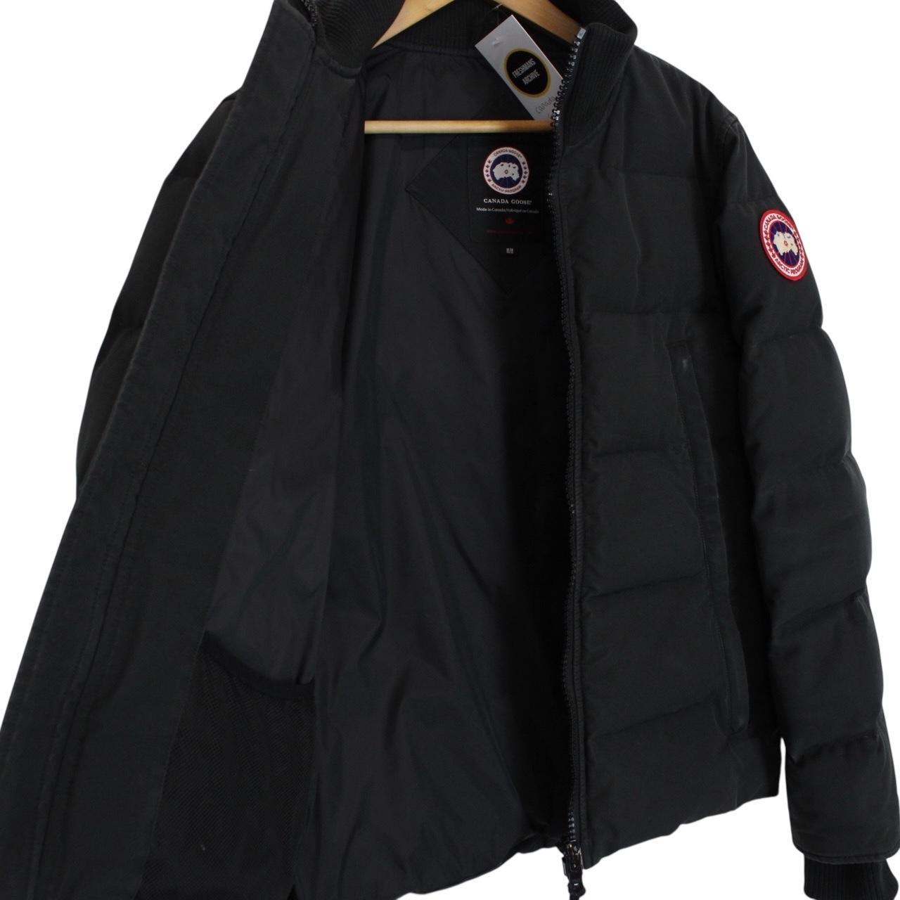 Canada Goose Black Woolford Full Zip Down Jacket