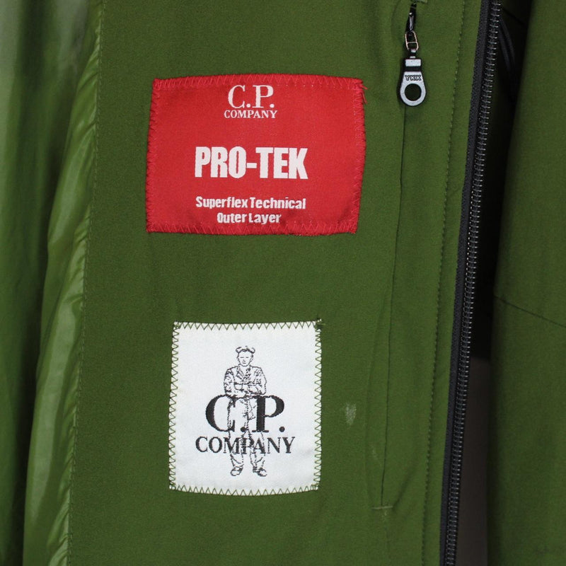 CP Company Green Pro-Tek Full Zip Primaloft Hooded Lens Jacket