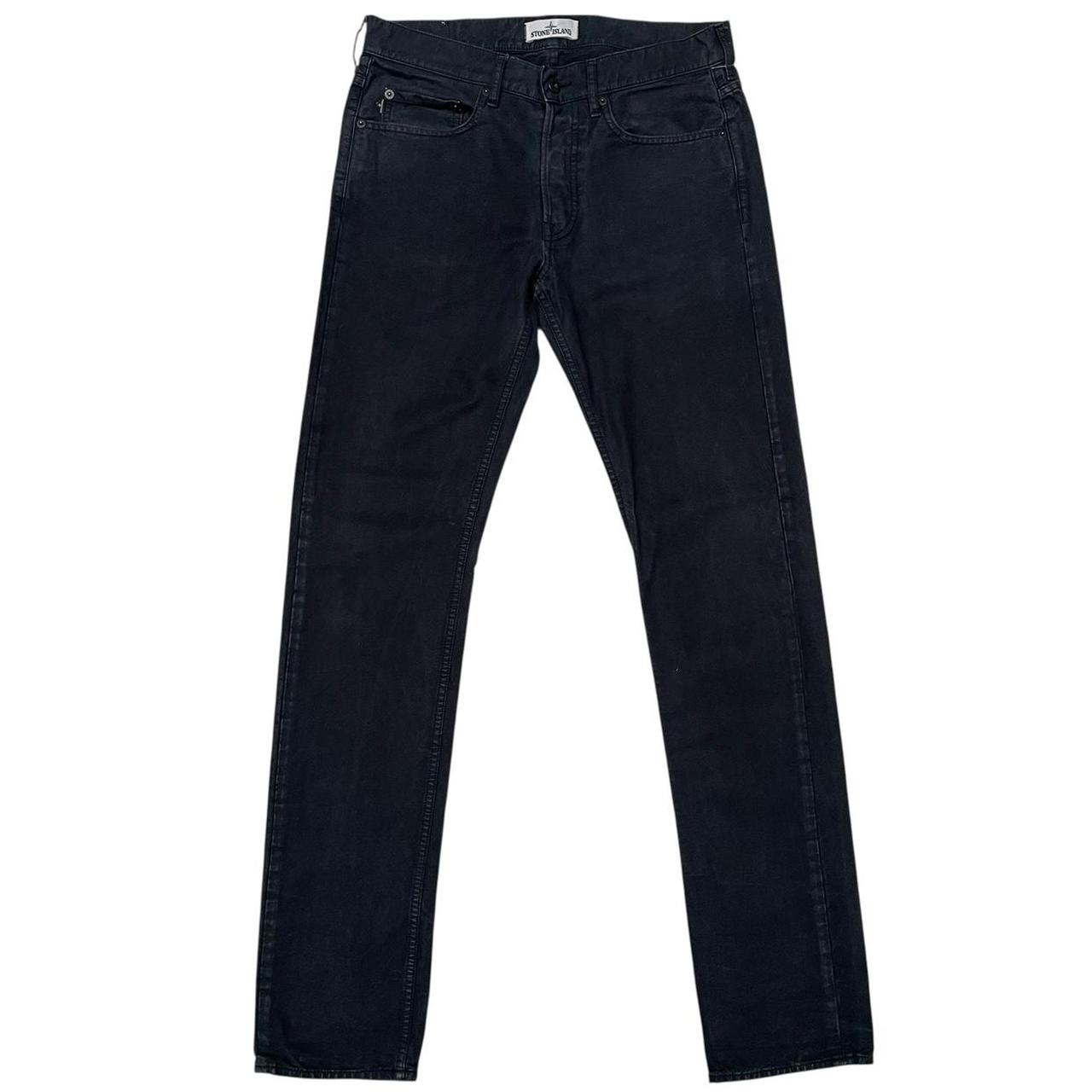 Stone Island AW 2014 Black Slim Fit Cotton Trousers