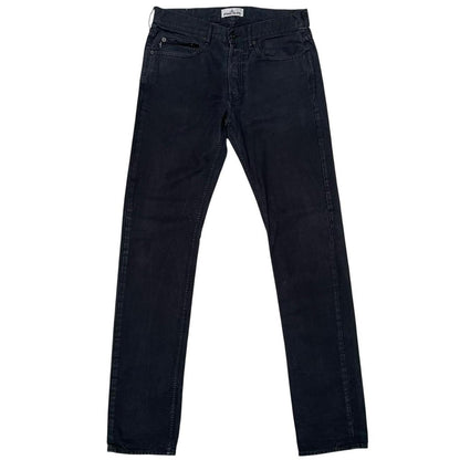 Stone Island AW 2014 Black Slim Fit Cotton Trousers