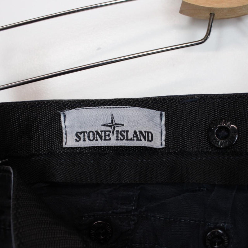 Stone Island SS 2015 Navy Blue Bermuda Cotton Cargo Shorts