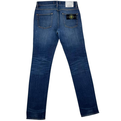 Stone Island SS 2018 Navy Blue Skinny Fit Denim Jeans