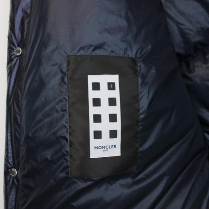 Moncler 2 Genius 1952 Metallic Navy Blue Idir Down Gilet / Bodywarmer