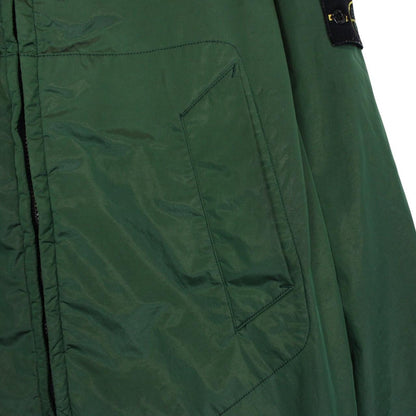 Vintage Stone Island SS 2008 Green Nylon Metal Hooded Jacket