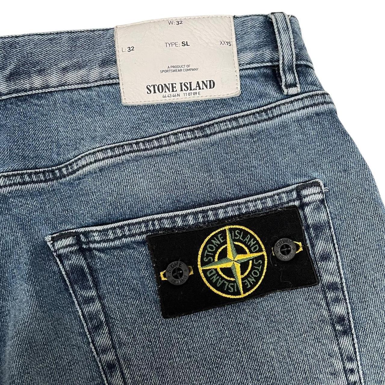 Stone Island Blue Slim Fit Denim Jeans