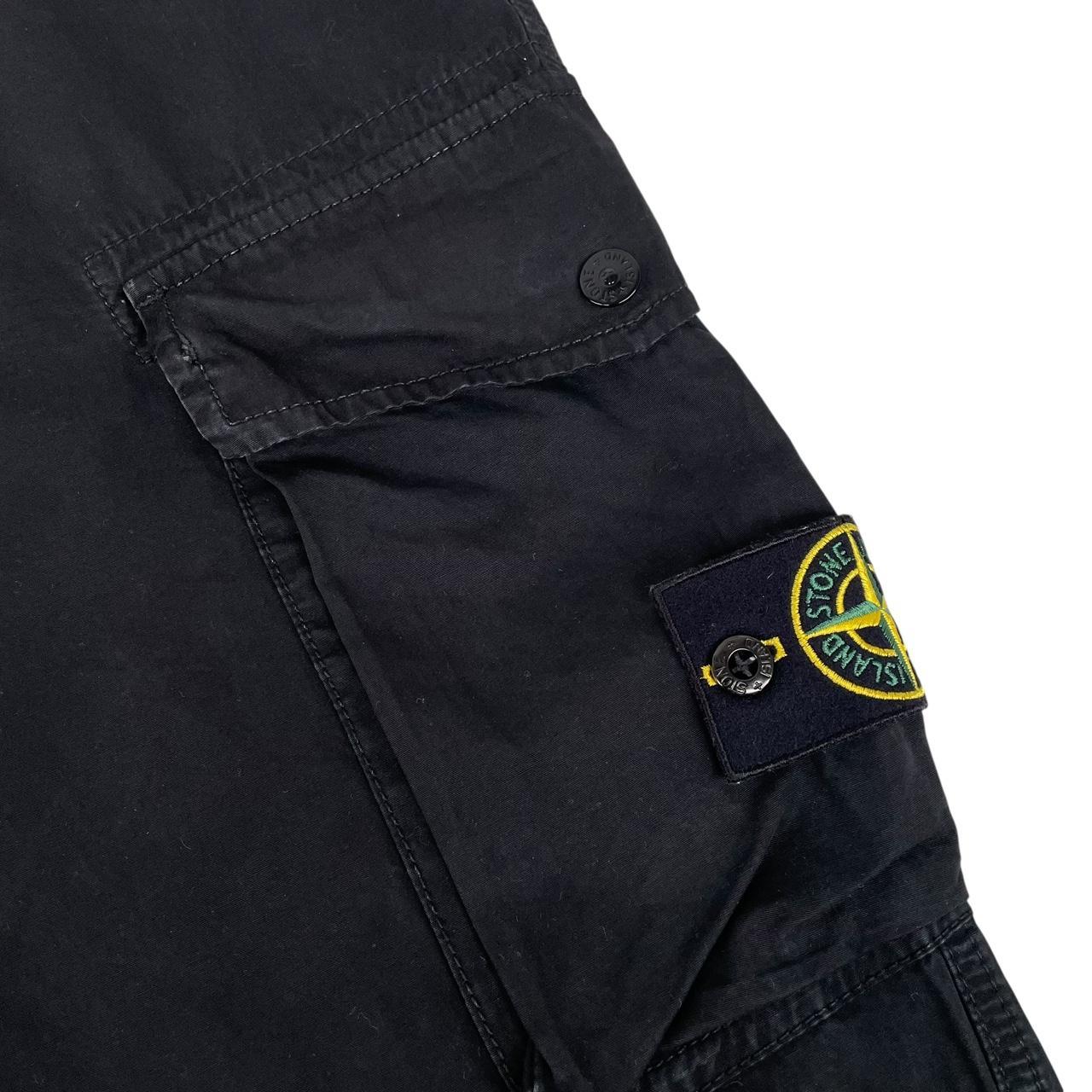 Stone Island SS 2019 Black Slim Fit Cargo Trousers