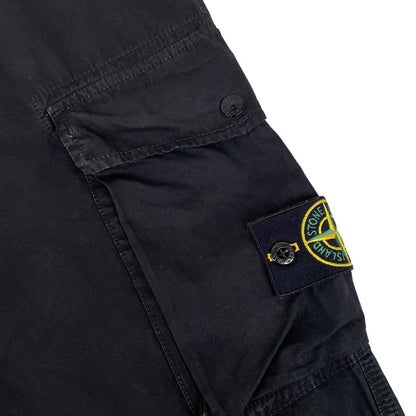 Stone Island SS 2019 Black Slim Fit Cargo Trousers