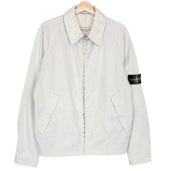Vintage Stone Island SS 2007 Beige Full Zip Cotton Harrington Jacket