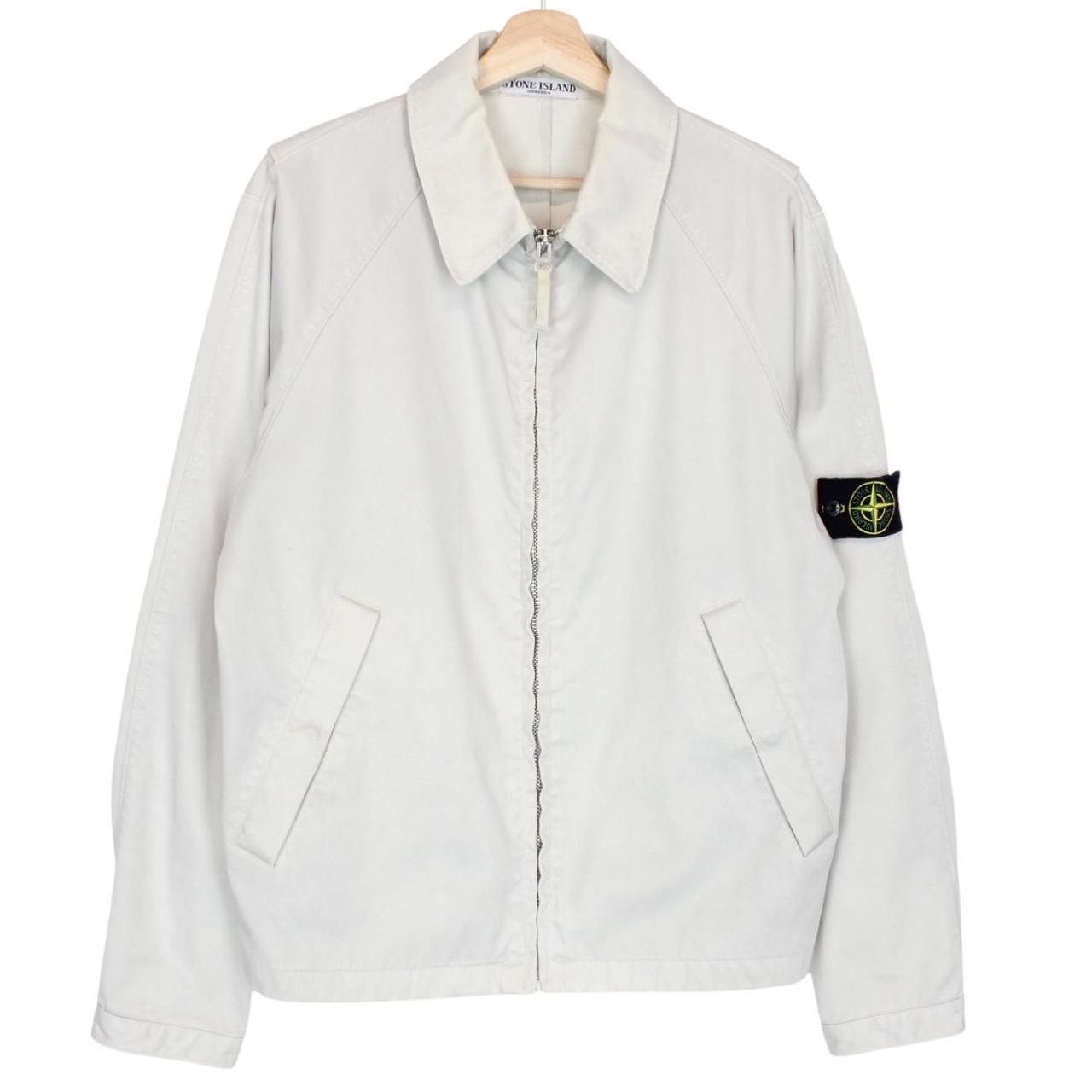 Vintage Stone Island SS 2007 Beige Full Zip Cotton Harrington Jacket