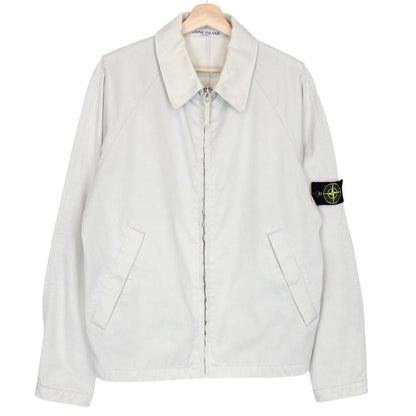 Vintage Stone Island SS 2007 Beige Full Zip Cotton Harrington Jacket