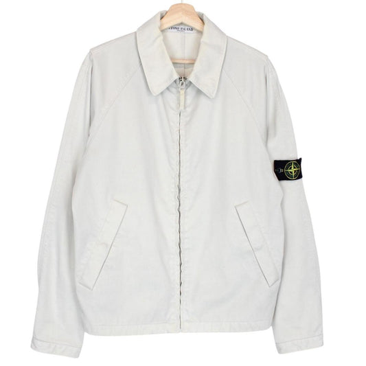 Vintage Stone Island SS 2007 Beige Full Zip Cotton Harrington Jacket
