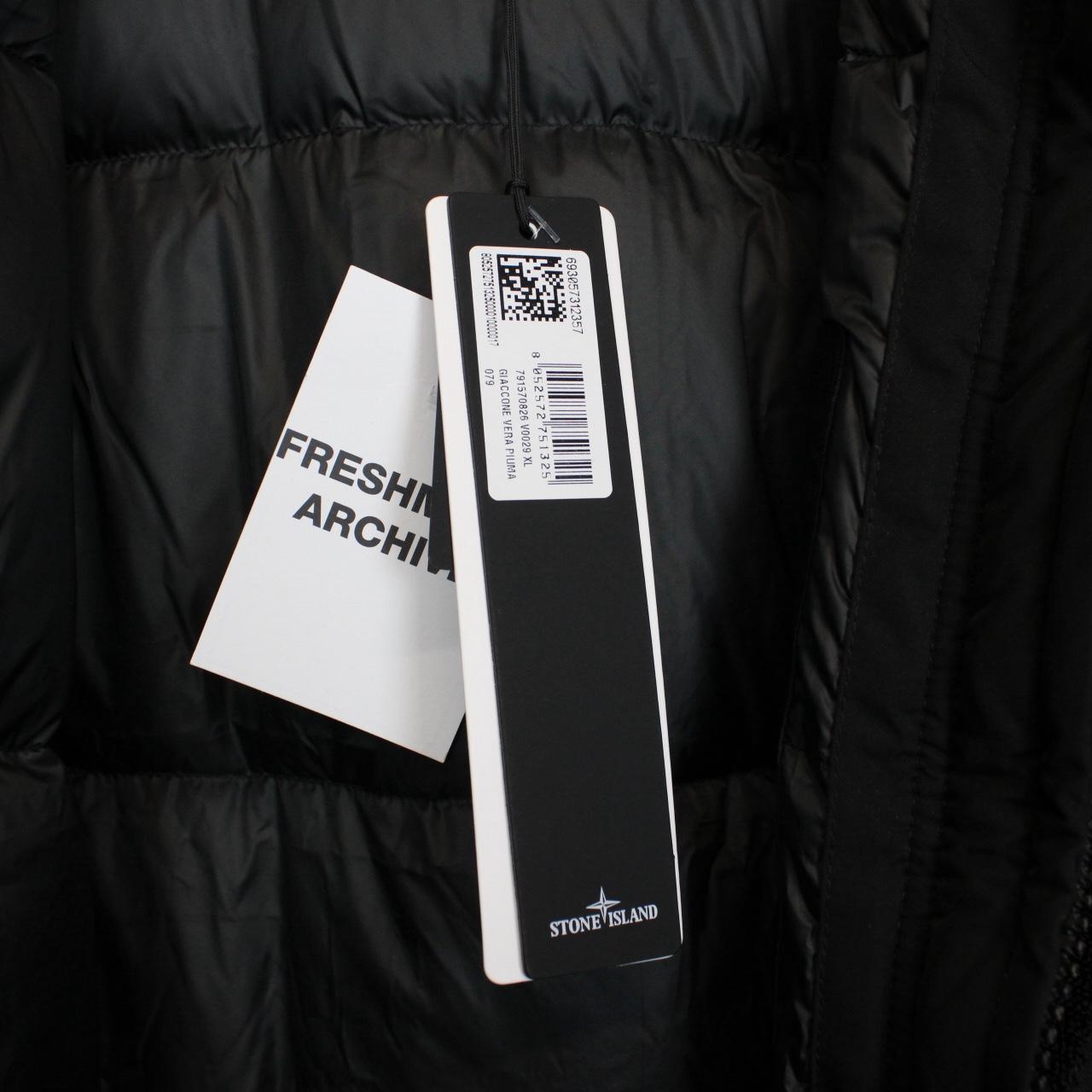 Stone Island AW 2023 Black Micro Twill Down Parka Jacket