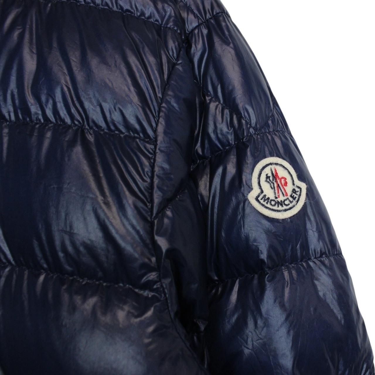 Moncler Acorus Navy Blue Longue Saison Quilted Down Jacket