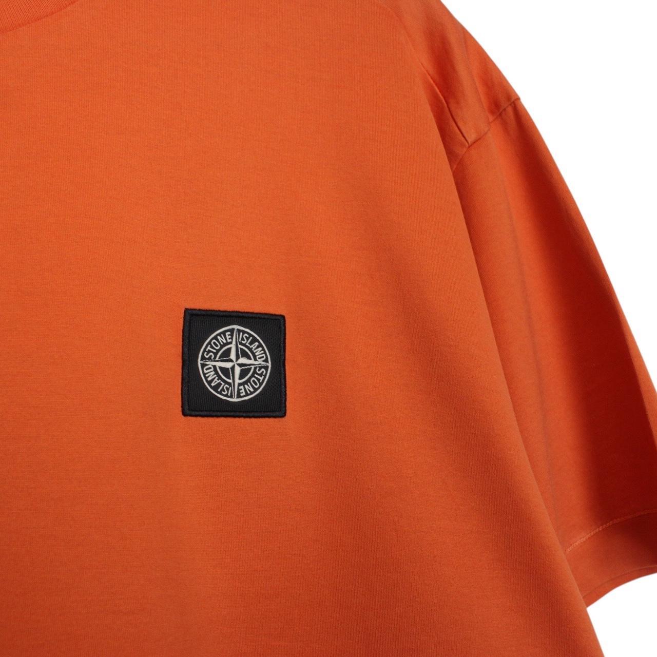 Stone Island AW 2019 Orange Short Sleeve Compass T-Shirt