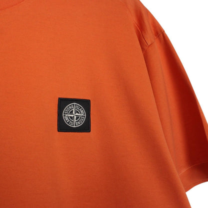 Stone Island AW 2019 Orange Short Sleeve Compass T-Shirt