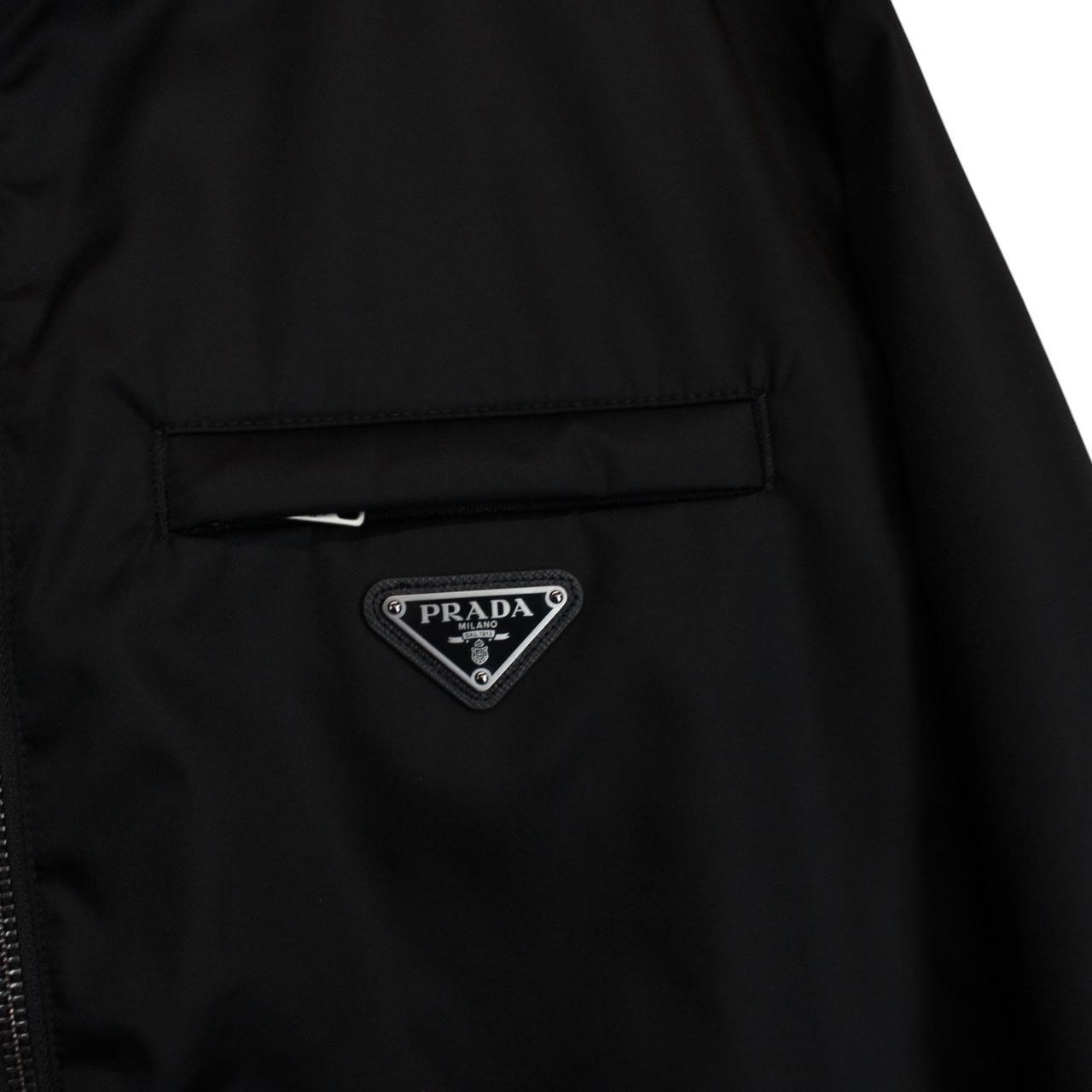 Prada x Adidas Re-Nylon Black and White Full Zip Track Jacket