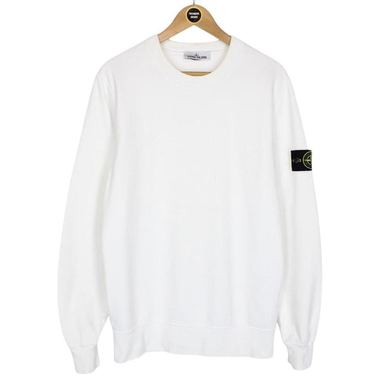 Stone Island AW 2022 White Cotton Sweatshirt Jumper