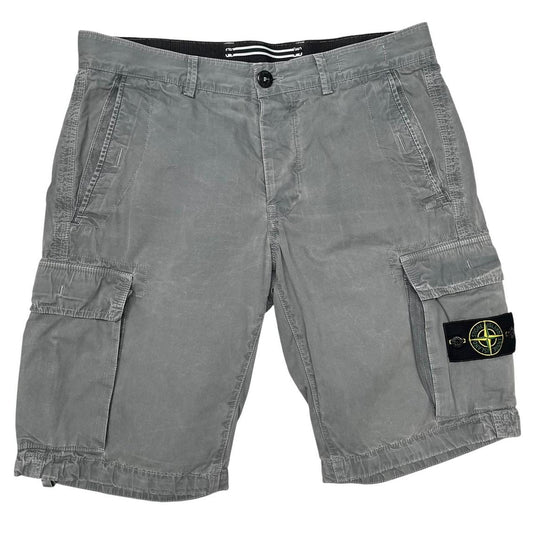 Stone Island SS 2015 Grey Bermuda Cotton Cargo Shorts