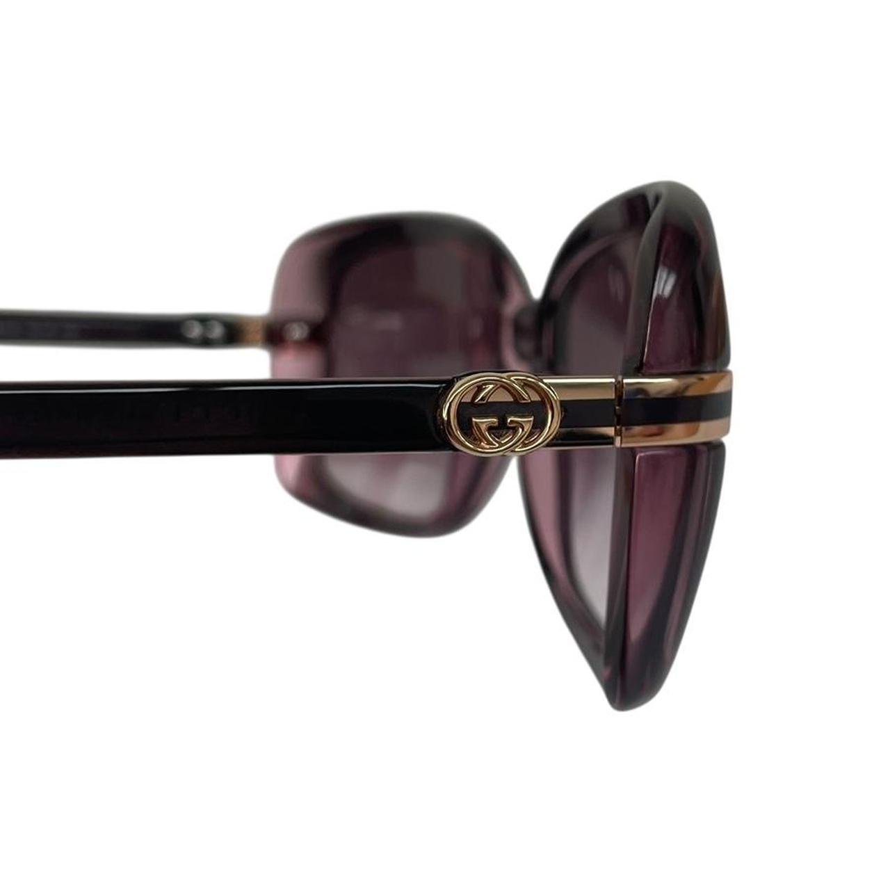 Gucci Brown and Pink GG 3188/S Rectangle Sunglasses