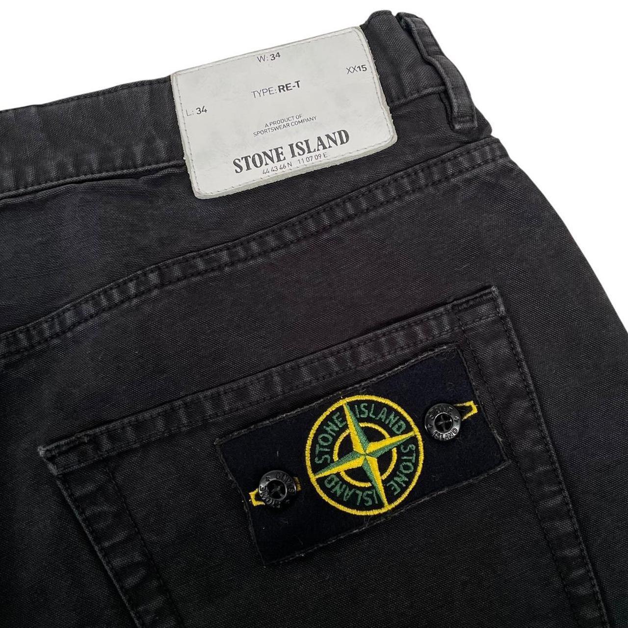 Stone Island AW 2016 Black RE-T Fit Cotton Trousers