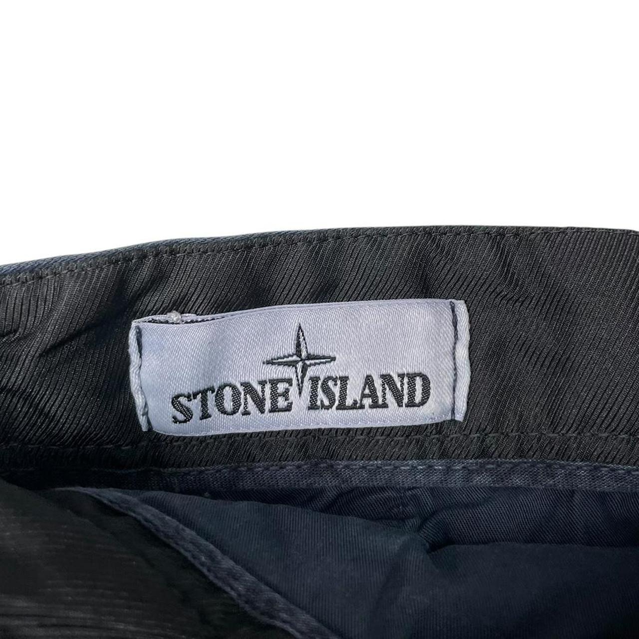 Stone Island SS 2021 Navy Blue Cotton Cargo Shorts