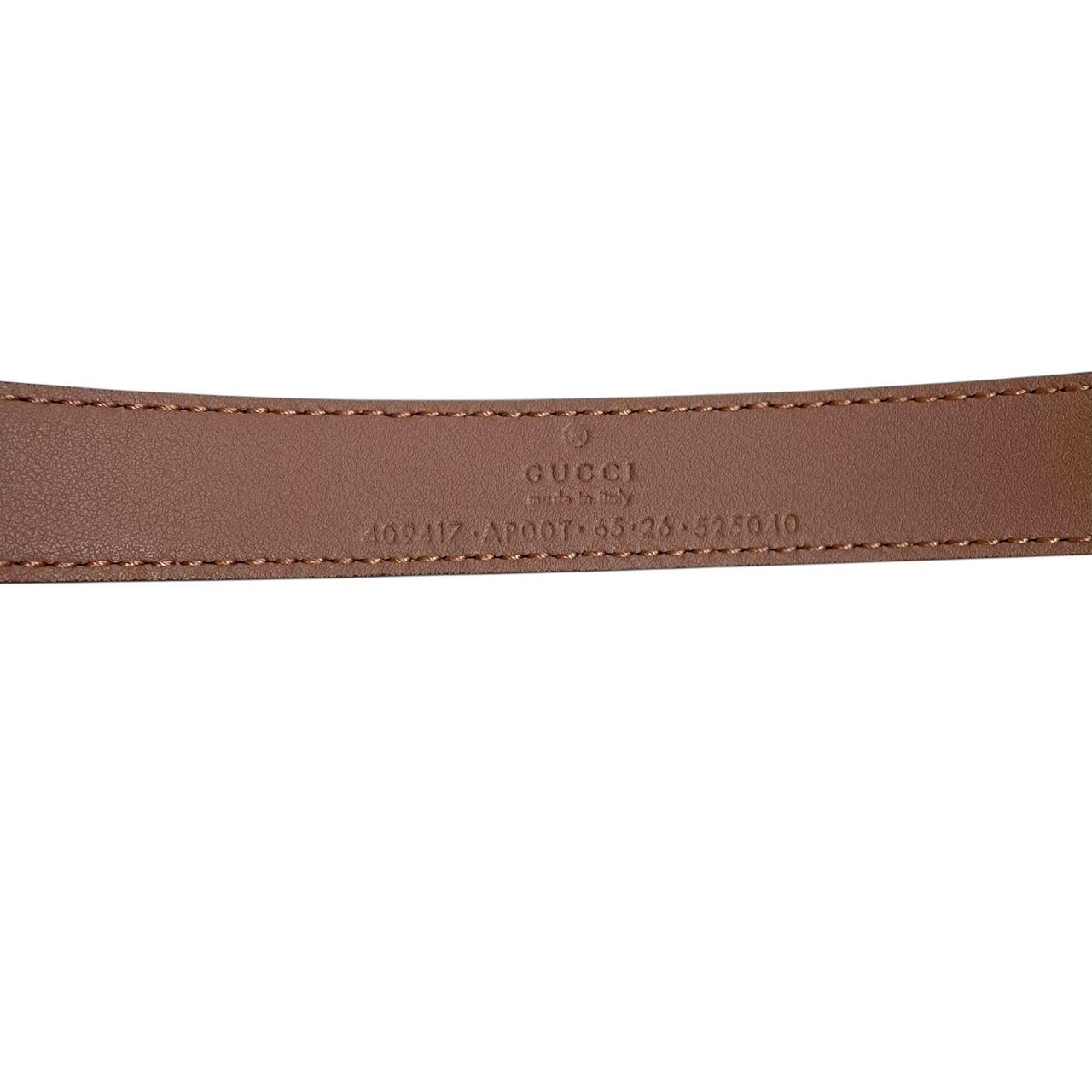 Gucci Rose Pink and Gold Marmont Thin Leather Belt with GG Buckle