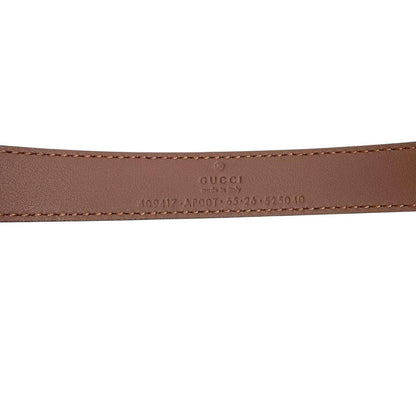 Gucci Rose Pink and Gold Marmont Thin Leather Belt with GG Buckle