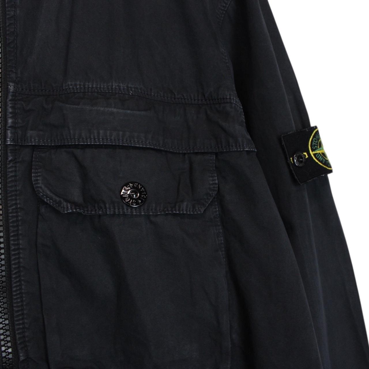 Stone Island AW 2020 Black Full Zip Cotton Overshirt Jacket