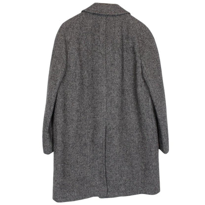 Vintage 90s Burberry Grey Wool Overcoat