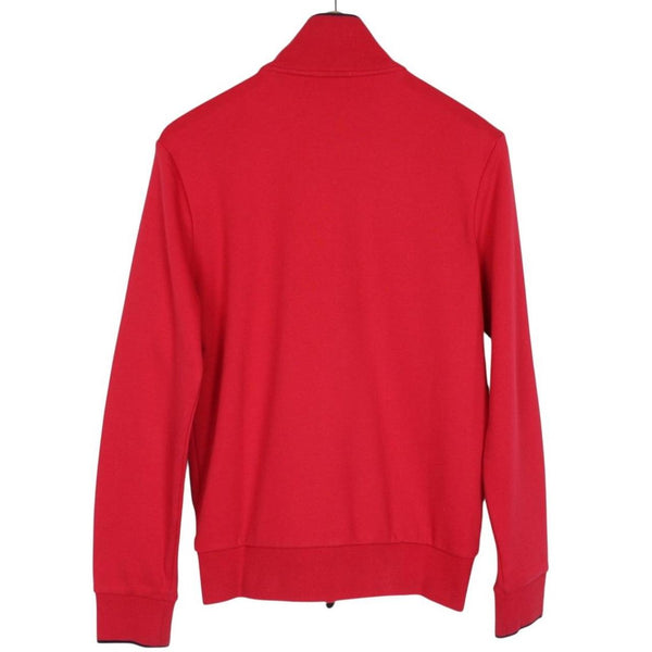 Moncler Maglia Cardigan Red Full Zip Cotton Sweatshirt Jumper