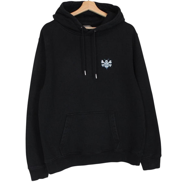 Dior hoodie in cotton featuring Shawn Stussy bee embroidery and logo details.