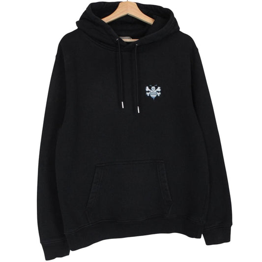 Dior hoodie in cotton featuring Shawn Stussy bee embroidery and logo details.
