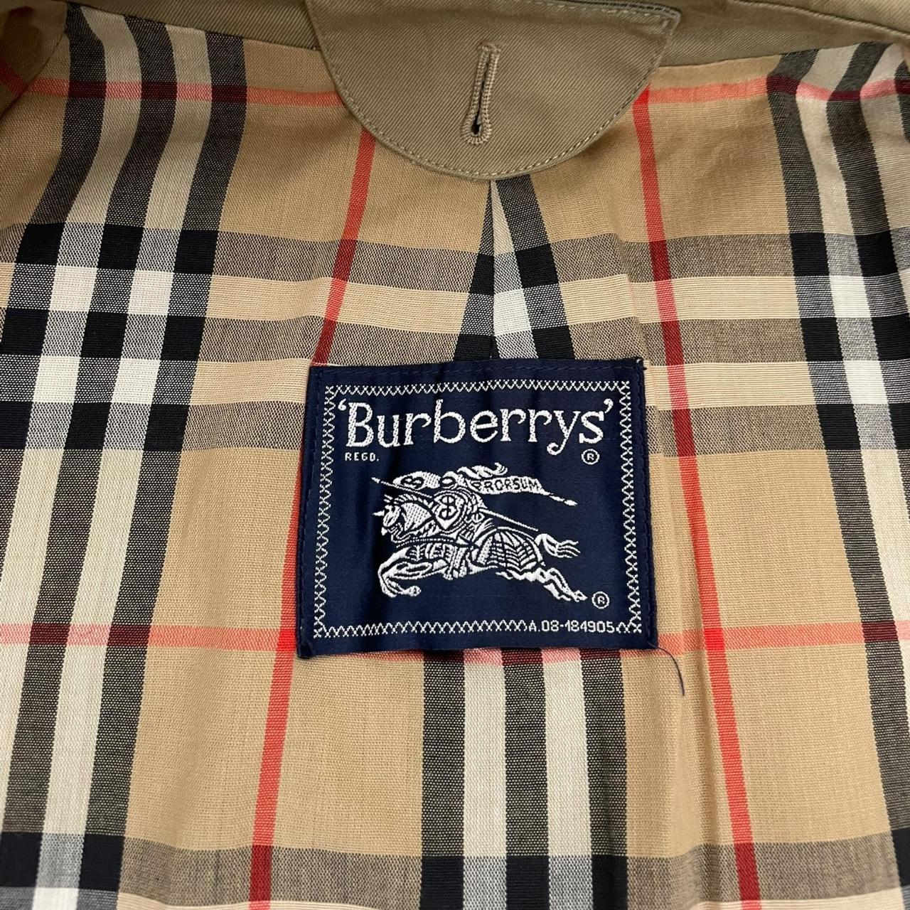 Vintage 90s Burberry Tan Brown Single Breasted Trench Coat